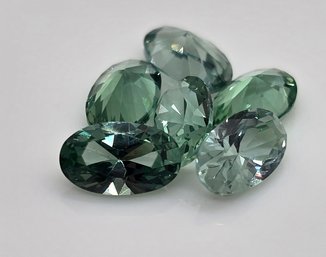 6 Green Sapphires