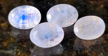 4 Rainbow Moonstones