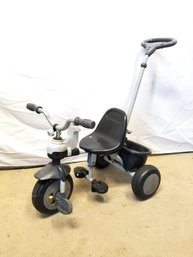 Vintage Joovy Tricycoo Gray Black Trike  With Push Handle Model 00137