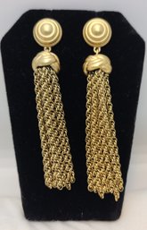 Vintage Incredible Pair Of MONET Dangle Earrings ~ 3' ~ No Backs