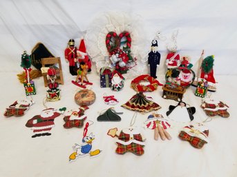 Vintage Assortment Of Whimsical Christmas Tree Ornaments  (lot 1)