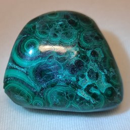 Incredible 224 Carat Natural Bullseye Malachite Stone