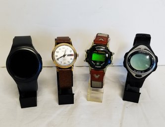 Mixed Lot Of Men's Wrist Watches: Samsung 2S, Soleus 131,  Mickey Mouse Digital Explorer, Sears