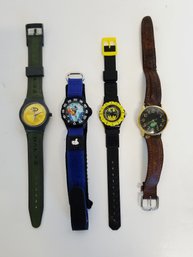 Set Of 4 Vintage Children & Adults Wrist Watches