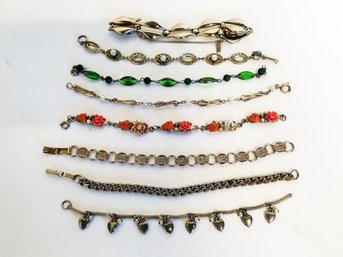 Very Pretty Selection Of Gold/silver Tone Fashion Bracelets