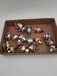 Fine Lot Of 16 Antique Lantern-Style Christmas Ornaments