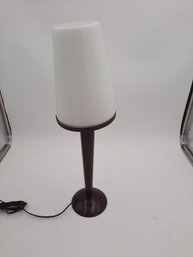 Vintage Mid Century Modern Table Lamp With Glass Dome Shade- NO SHIPPING