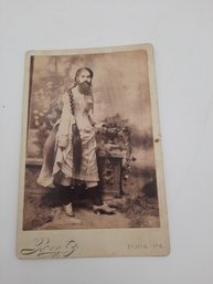 Rare Antique Annie Jones Bearded Lady Cabinet Card Photograph- Circus Sideshow