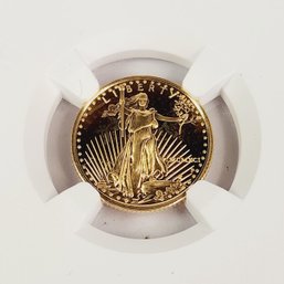 1991 PROOF GOLD American Eagle $5 Coin NGC Slab Graded PF69 Almost  Condition...no Sales Tax