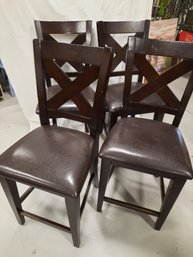 4 Tall Dining Chairs For High Top Table- NO SHIPPING