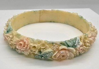 Stunning Floral Bangle Bracelet