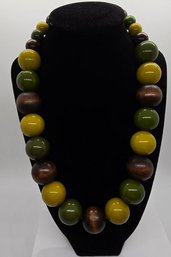 Vintage Multicolored Beaded Necklace