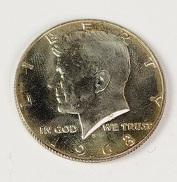 1968- D Silver Kennedy  Half Dollar Uncirculated