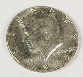 1966 Silver Kennedy Half Dollar