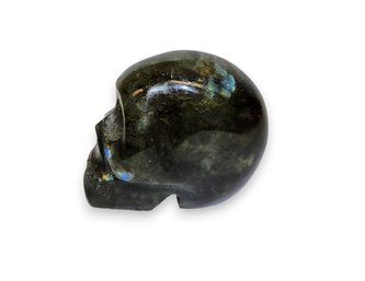 Carved & Polished Labradorite Skull