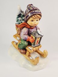 RARE $$$  M.I. Hummel  Goebel 'Ride Into Christmas'  HUM#  396 2/0 TMK 6 1980s West Germany