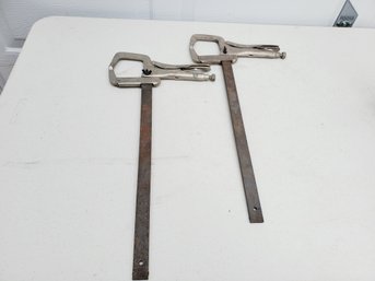 Two Petersen Mfg Co Large 318' Vise Grip Clamps