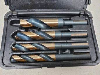 CTD Consolidated Toledo Drill Co Set Of Four Super Premium S&D Black & Gold Drill Bits