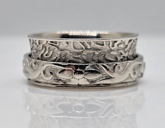 Size 5 Sterling Silver Spinner Ring