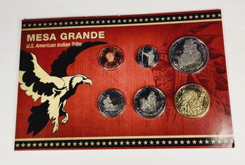 2013 Mesa Grande Tribe Native American Uncirculated Coin Set Collectible - 6 Coin Set