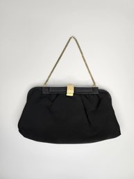 Vintage 1950s After Five Purse Black Evening Clutch Purse