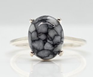 Austrian Pinolith Ring In Sterling Silver