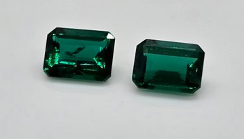 Two Lab Emeralds