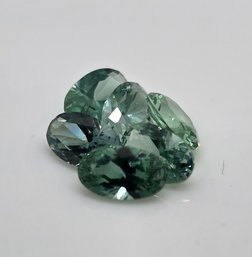 6 Green Sapphires