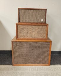 3 Vintage  Wooden Speakers