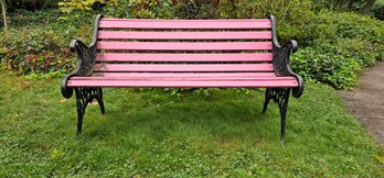 Wrought Iron Park Bench