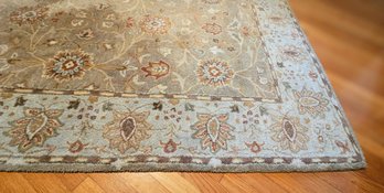 Large Brown/ Sand Hand Knotted Rug