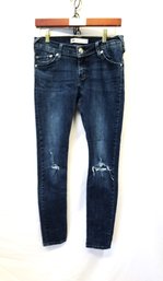 Women's Levi's Mid Rise Distressed Denim Skinny Jeans Size 26