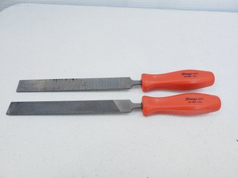 Two SNAP ON TOOLS HF-616 Red Handled Files