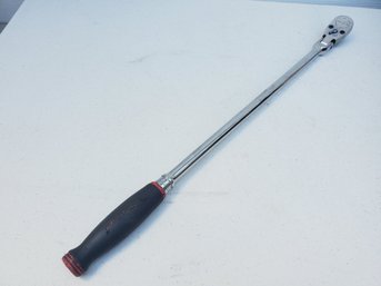 SNAP ON Tools 1/2' Drive Dual 80 Technology Soft Grip Long Handle Flex-Head Ratchet Model SHLF80A