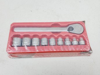 New Sealed SNAP ON Tools USA Model 210RARF-10 Piece Low Profile Socket Set