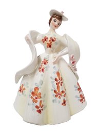 Rare Vintage Lefton Hand Painted Southern Belle Lady Figurine #1888