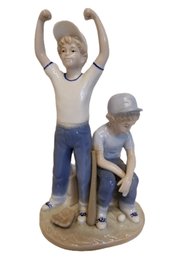 Vintage 1989 Paul Sebastian 'Home Run' Boys Baseball Porcelain Figurine