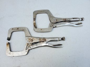 Two Irwin Vise Grip C Clamps  11R