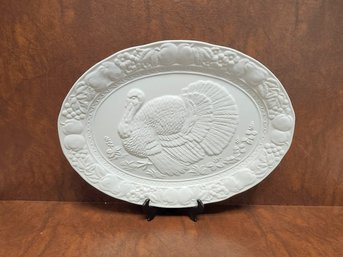 Vintage Fine Ceramic Turkey Plate