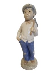 Vintage Hummelwerk Rex Valencia Lladro 'Charming Hobo Boy' Porcelain Figurine - Hand Made In Spain