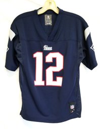 Kids NFL Team Apparel New England Patriots #12 Tom Brady Jersey: Size Youth Large