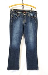 Women's Lucky Brand Mid Rise Med Wash Denim Jeans By Gene Montesano Size 8