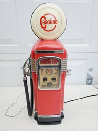 Fun Novelty Marksman Vintage Look AM FM Radio Cassette Player Tabletop Gas Pump Radio