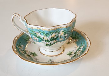 Mid Century English Fine Bone China ~ Queen Anne Marilyn Cup & Saucer, C1950s