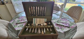 The International Silver Company -Silver Plated Flatware With Chest