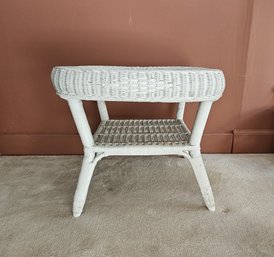 Square Wicker Side Table