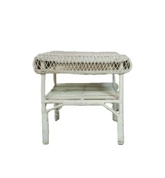 Square Wicker Side Table