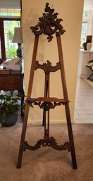 Antique Carved Walnut Victorian Easel, C1890