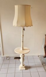 Vintage Marble Alabaster Table Floor Lamp, C1950s. Working