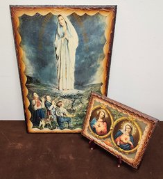 Vintage Religious  Wood Block Set